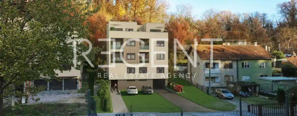 Zagreb, Črnomerec – Trosoban stan s vrtom u novogradnji, 74m2