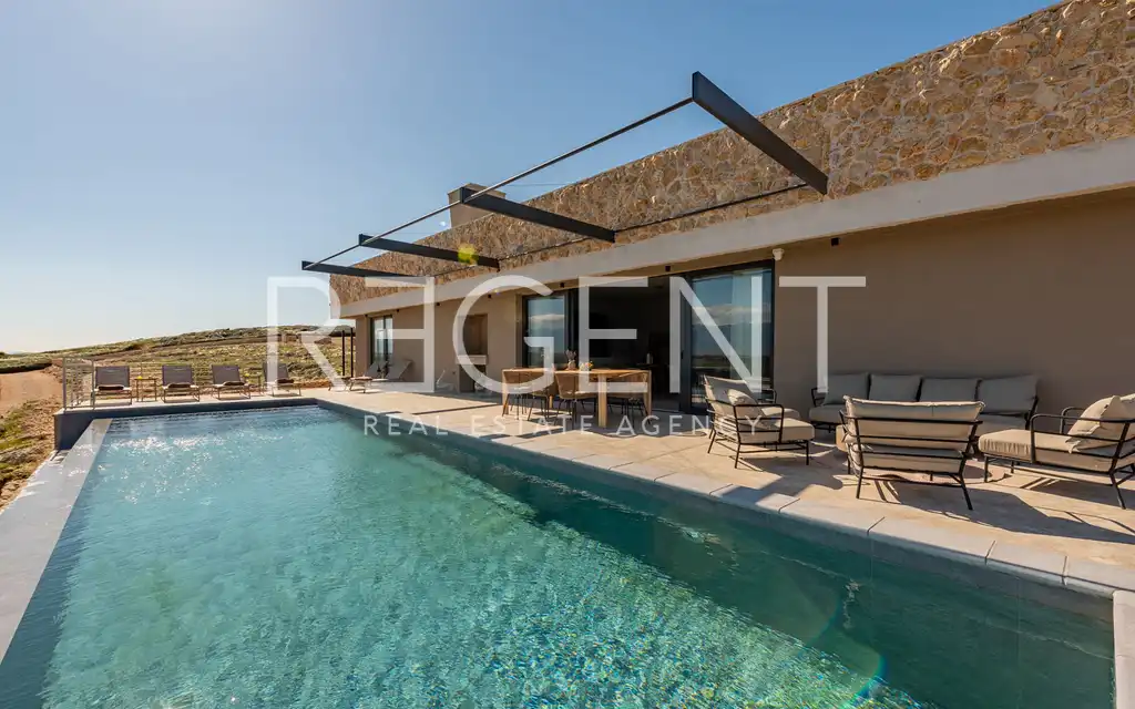Pag, Povljana - Luxurious villa with heated pool and sea view