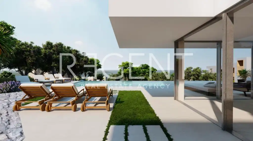 Trogir, Čiovo - Land with a project for a luxury villa