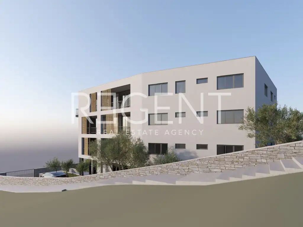 Korčula, Vela Luka - Exkluzívny byt vo výstavbe v prvom rade pri mori 118 m2