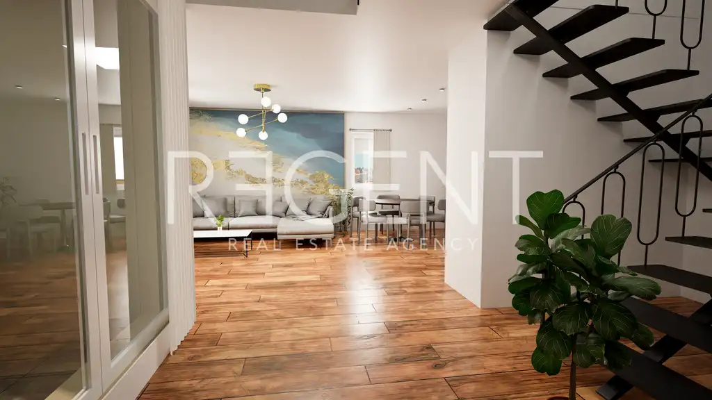 Makarska, Zelenka - Dvojpodlažný penthouse v novostavbe s garážou