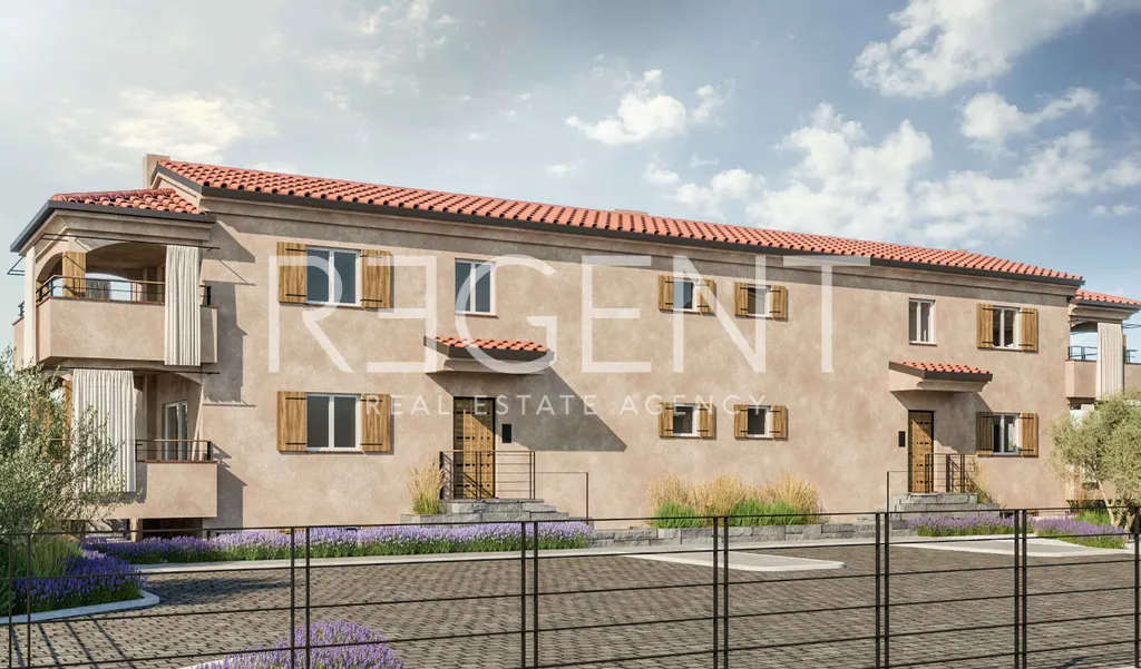 Istria, Umag - Moderný trojizbový byt v komplexe dvoch obytných budov 74,09 m2 – Novostavba