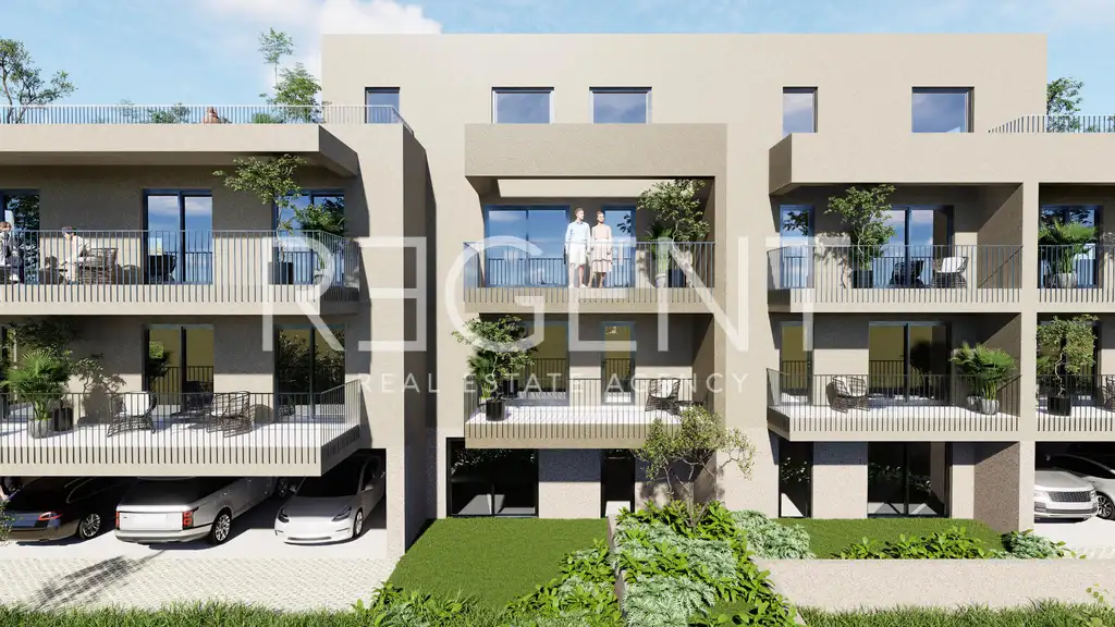 Trogir - Dvosobno stanovanje z vrtom 95 m2 novogradnja