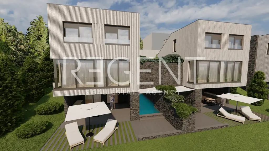 Zagreb, Bijenik - zemljište s projektom i dozvolom za urbane vile