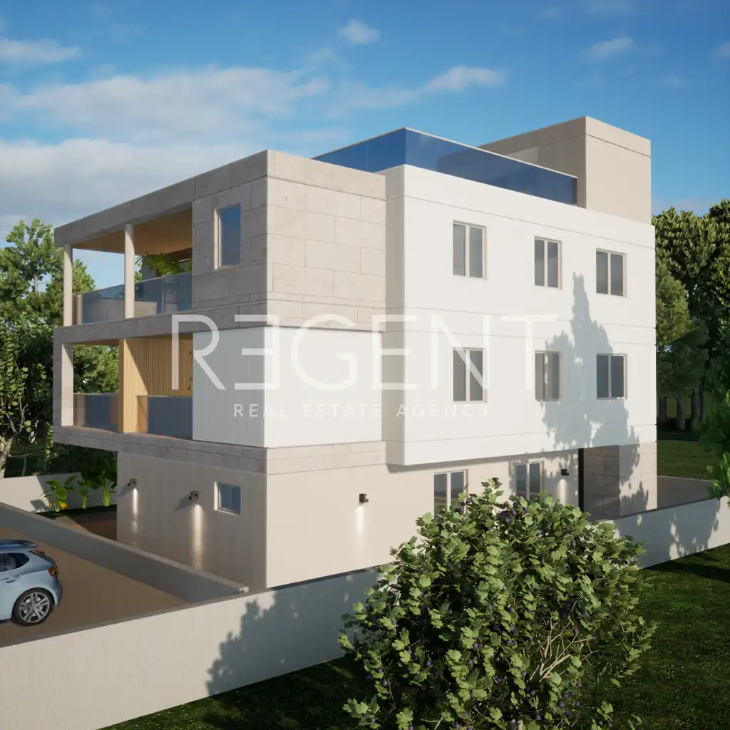 Zadar, Vir – Apartman sa krovnom terasom u centru Vira, 100 m od mora, 153 m2