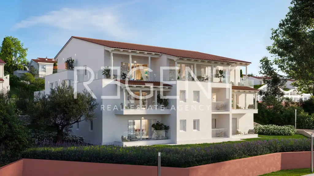 Apartman 72,38 m², Novi Vinodolski — 1. red do mora, 2 SS, spa zona