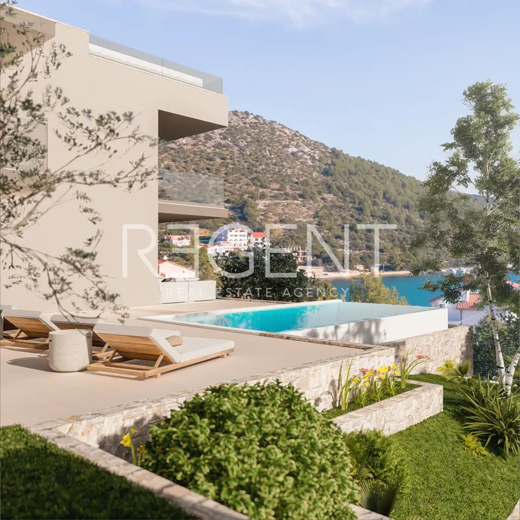 Trogir, Marina - Dreizimmerwohnung mit Balkon in modernem Neubau