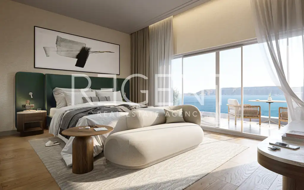 Novi Vinodolski, Mövenpick – trosobni apartman 68 m², prvi red do mora