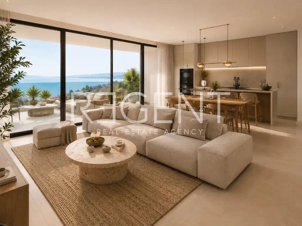 Podstrana – appartement 1B, en rez-de-jardin, 89 m², 2 chambres, loggia