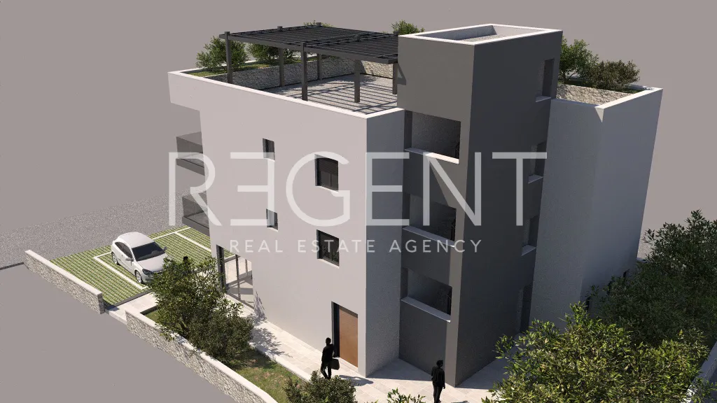 Trogir, Čiovo - Dvojizbový byt 59 m2 NOVÁ STAVBA