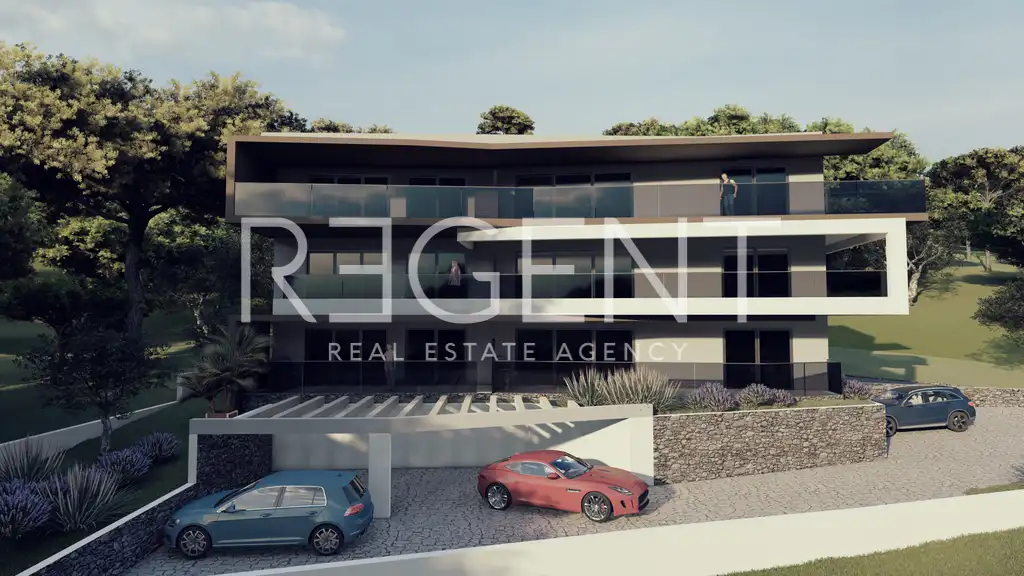 Rogoznica – appartamento bilocale di 66 m² con terrazza, seconda fila dal mare