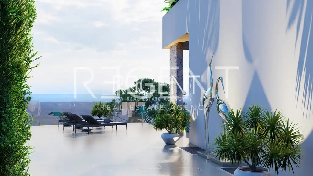 Split, Klis - Pozemek s projektem luxusní vily 751 m2