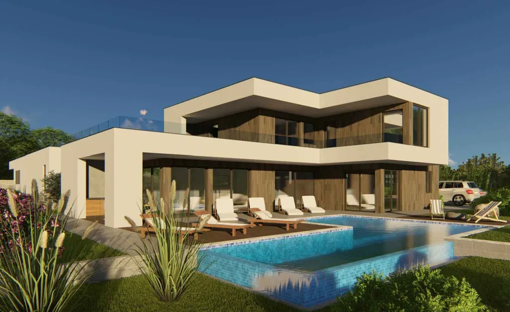 Istria, Valle - Ville di lusso in fila con piscina, nuova costruzione