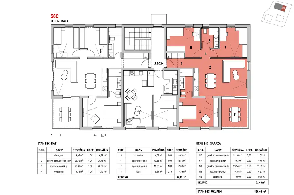 Zagreb, Šestine – Appartement 4 pièces avec loggia