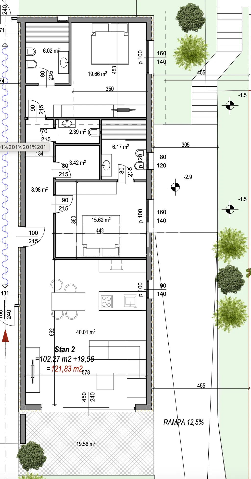 Istrie, Rovinj – Luxusní byt v novostavbě 121,83 m2