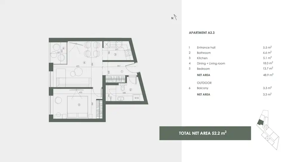 Istra, Savudrija, Crveni Vrh - "Golf Residence" dvojizbový apartmán