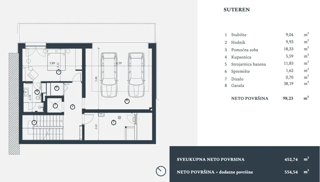 Istra, Petram Resort – vila 453 m², výhľad na more, záhrada, strešný bazén