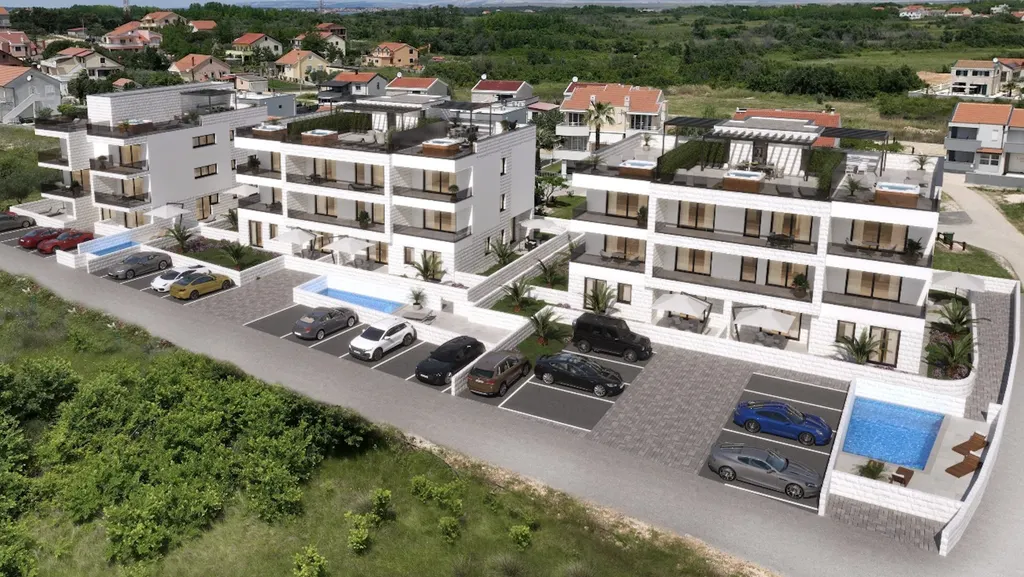 Zadar, Privlaka - Luxusní komplex tří obytných vil 70 m od moře
