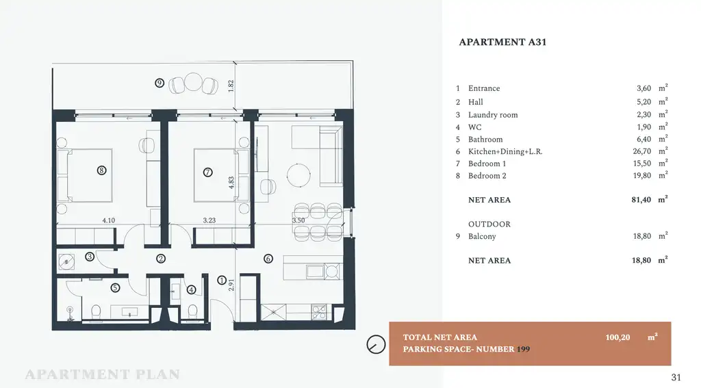 Istra, Savudrija, Crveni Vrh – Petram Resort Apartman u luksuznom kompleksu 100 m2