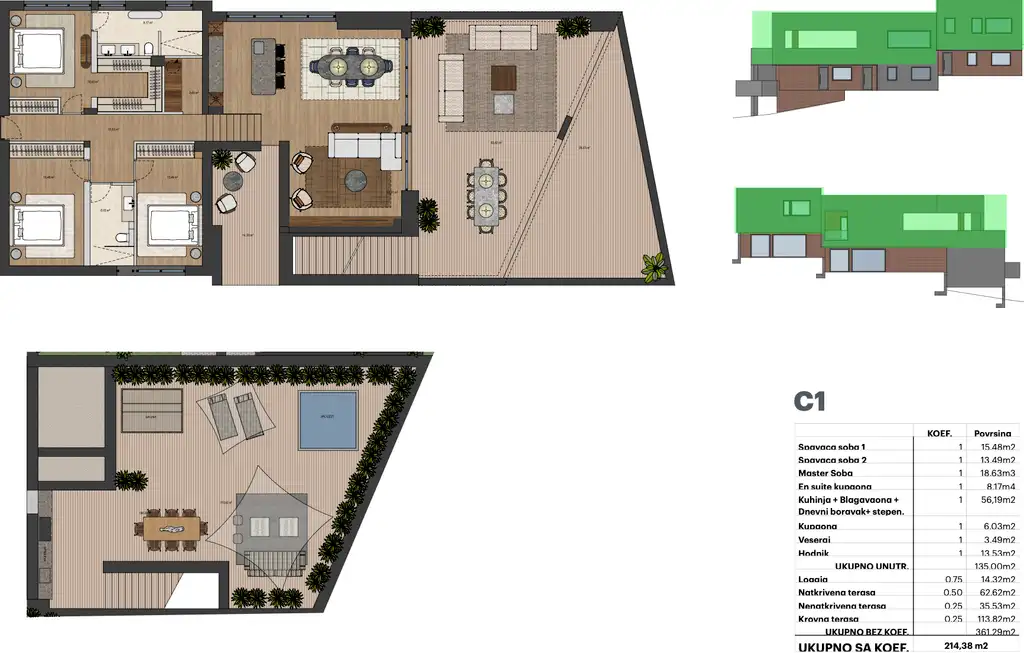 Zagreb, Remete – Luxus-Penthouse