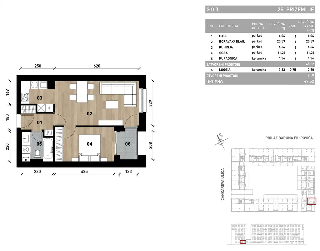 Záhreb, Črnomerec - Moderný dvojizbový byt 48 m2 novostavba