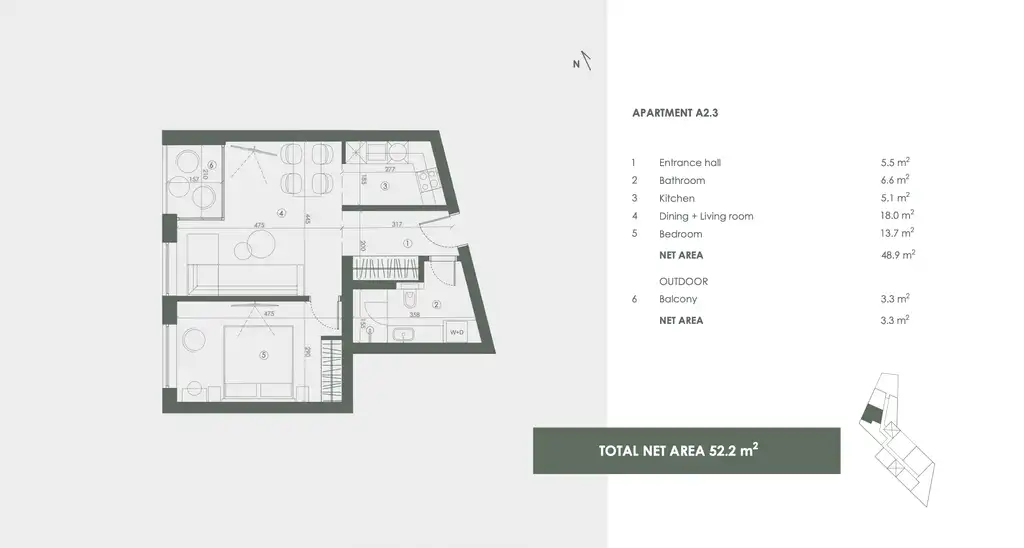 Istria, Savudrija, Crveni Vrh - " Golf Residence" appartamento con due camere da letto