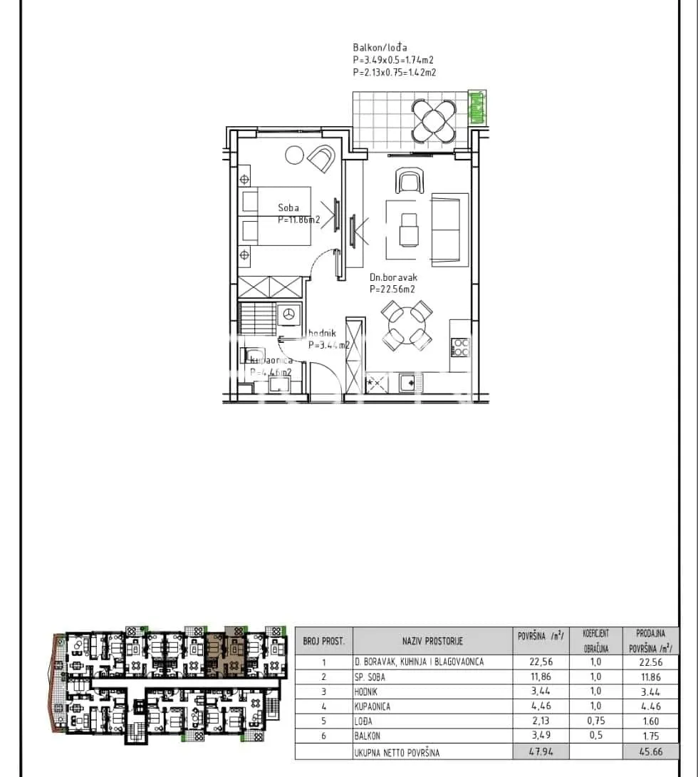 Makarska - Nowoczesne mieszkanie jednopokojowe 46 m2 NOWA INWESTYCJA