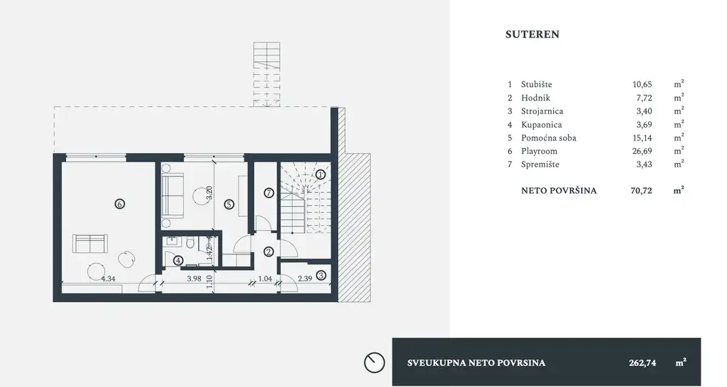 Istria, Petram Resort – villa 263 m², sala giochi, giardino, vista mare