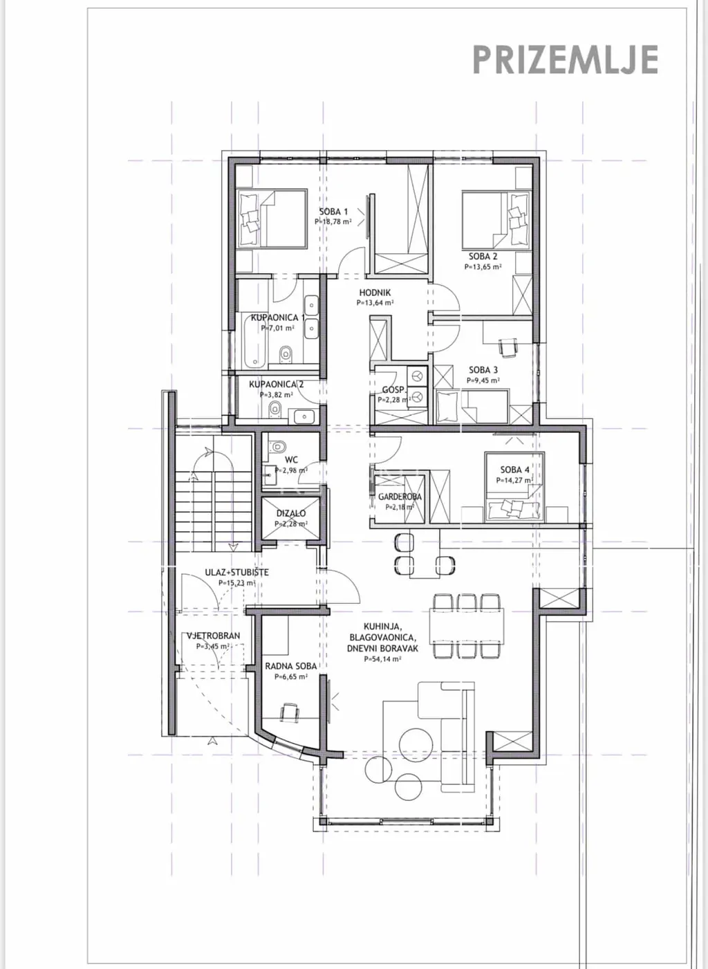 Záhreb, Srebrnjak - Exkluzívny päťizbový byt so záhradou a bazénom 150 m2 novostavba