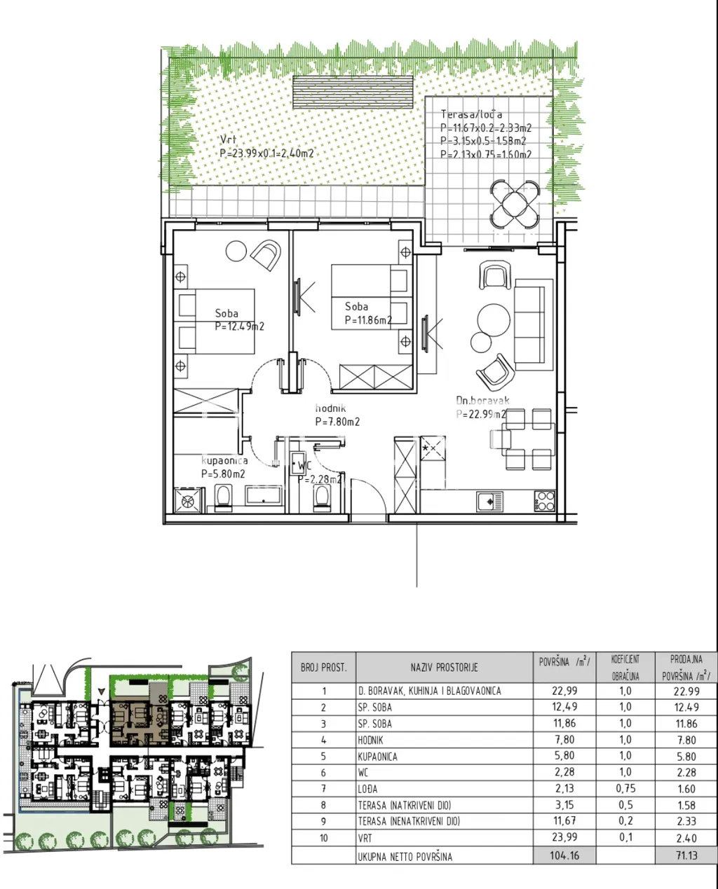 Makarska - Modern two-room apartment 72 m2 NEW CONSTRUCTION