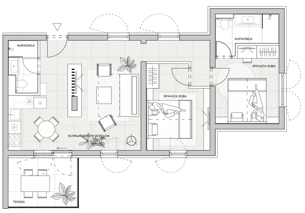 Zadar, Sv. Filip i Jakov - Molum Hotel & Residence třípokojový apartmán