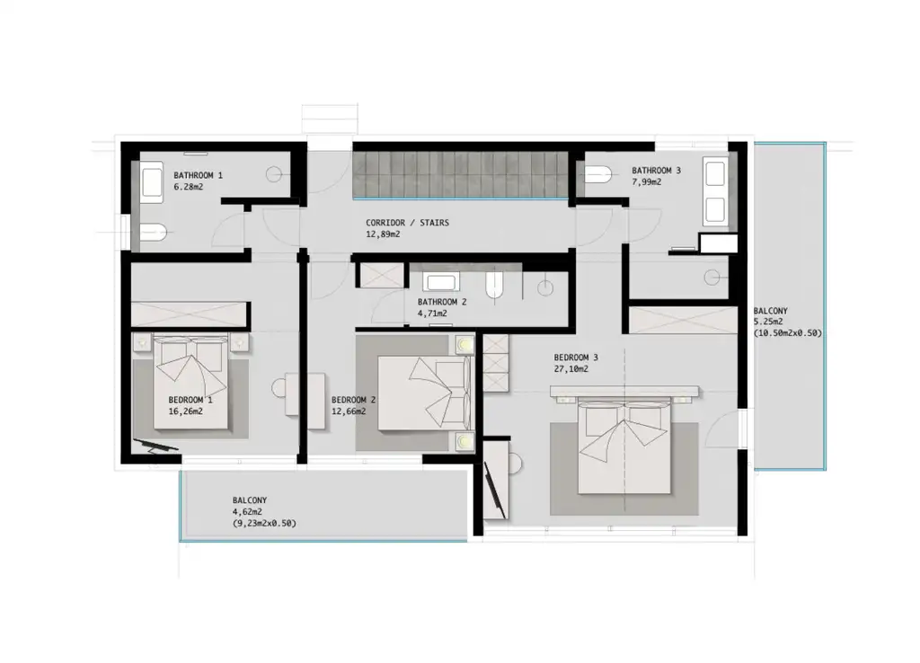 Vila 355 m², bazen, wellness i pogled na more – Split, Jesenice