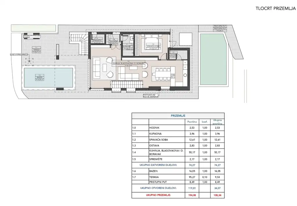 Hiša 241,13 m², Opatija, Ičići — bazen, wellness, terasa