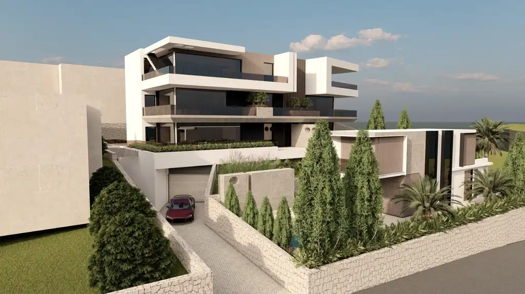 Opatija, Ičići – Neubau mit 6 Wohnungen und einem separaten Haus mit Pool