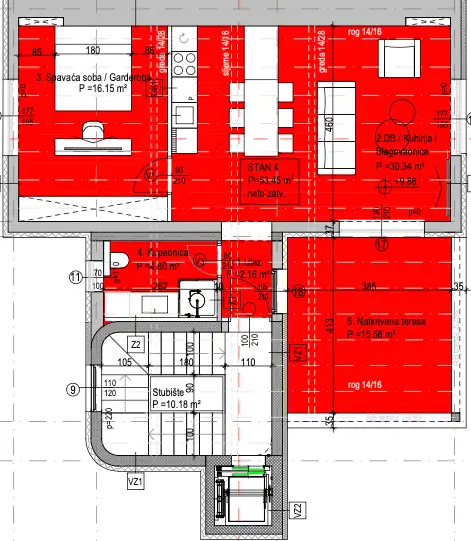 Zagreb, Pantovčak – Luksuzan dvosoban stan 66 m²