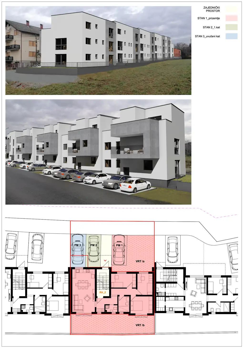 Sesvete – priestranný štvorizbový byt na prvom poschodí novostavby