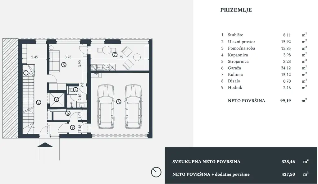 Istra, Petram Resort – vila 328 m², pohľad na more, garáž, výťah