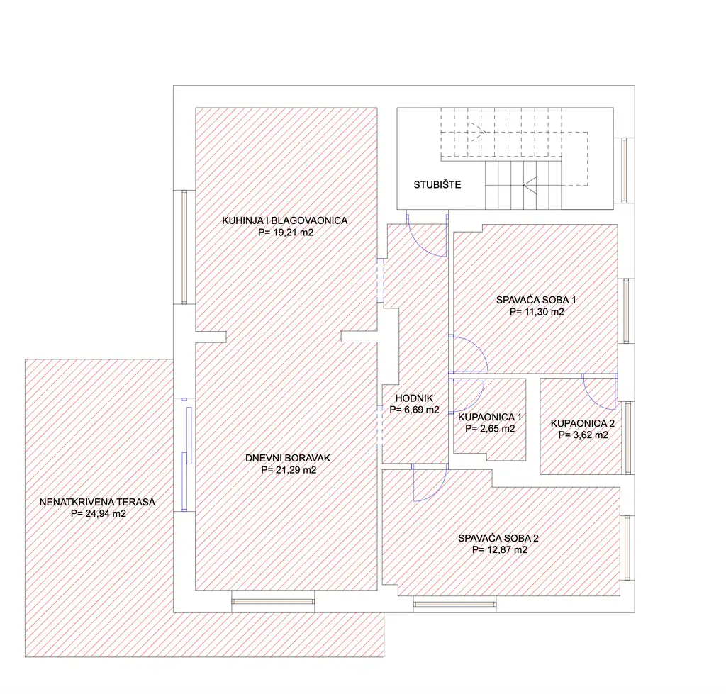 Zagreb, Srebrnjak - moderan trosoban stan u novogradnji