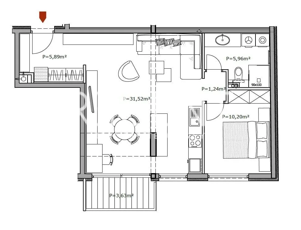 Záhřeb, Selska - Byt 2+kk, novostavba 56 m2