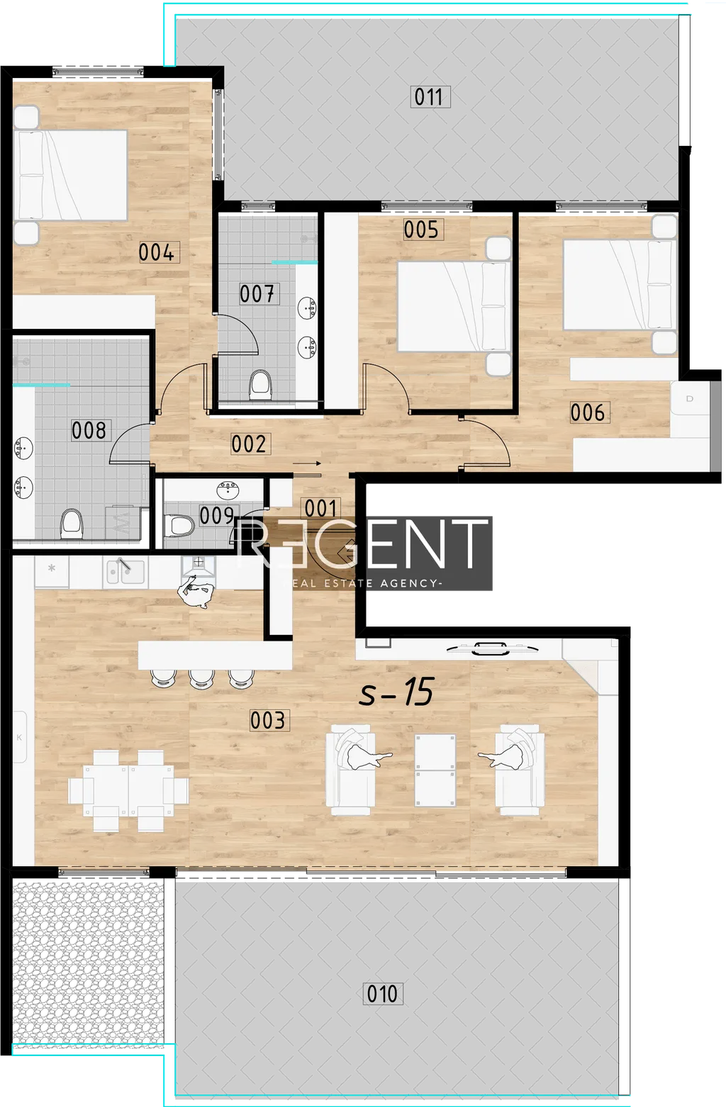 Záhřeb, Donje Svetice - Čtyřpokojový byt ve výstavbě 140 m2
