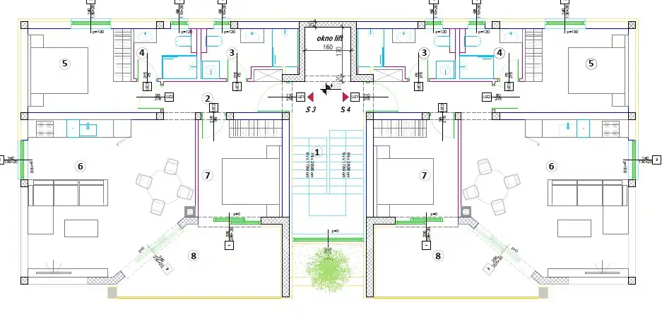 Privlaka – apartment 78 m², 120 m from the sea, two parking spaces
