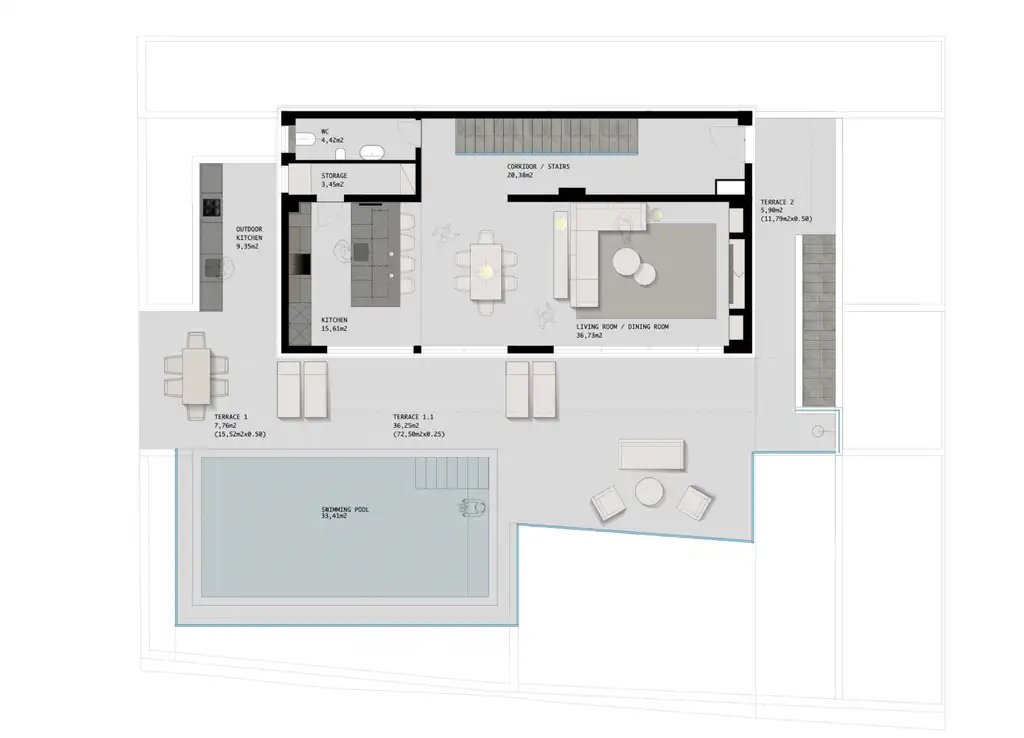 Vila 355 m², bazen, wellness i pogled na more – Split, Jesenice