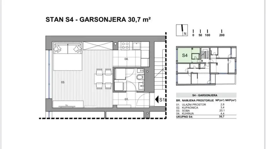 Zagrzeb, Gajnice - kawalerka w nowym budownictwie