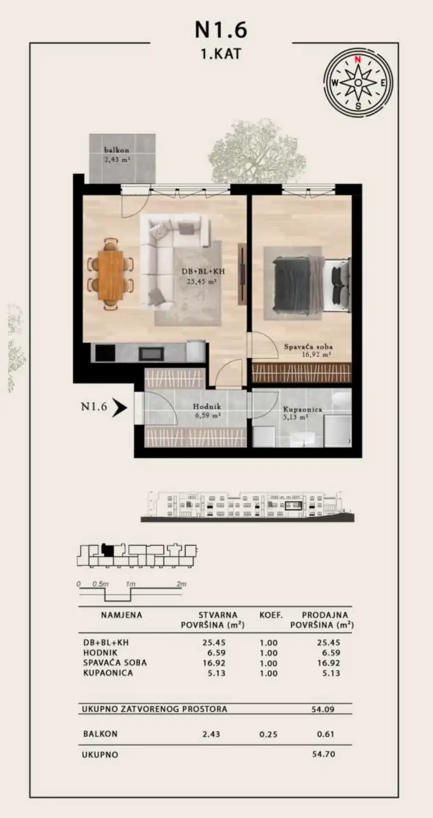 Zagabria, Sveta Klara - moderno appartamento con due camere da letto
