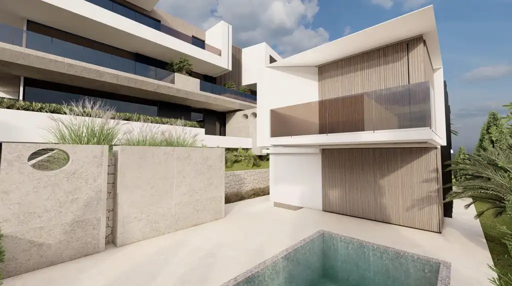 Opatija, Ičići – Neubau mit 6 Wohnungen und einem separaten Haus mit Pool