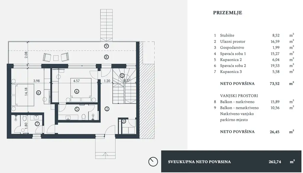Istria, Petram Resort – villa 263 mq, giardino, terrazze, vista mare
