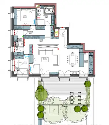 Zagreb, VMDMaksimir - Spacious three-room apartment with a terrace, 110m2, for rent