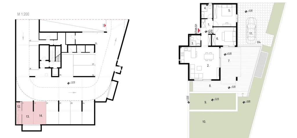 Split, Kaštela - Dvojizbový byt s terasou 130 m2 NOVÁ STAVBA