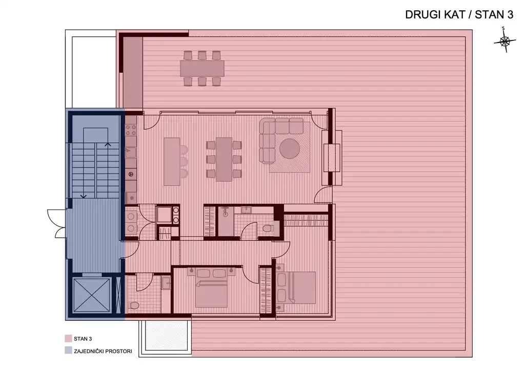 Zagreb, Gornji Bukovac – trosoban stan s prostranim balkonom