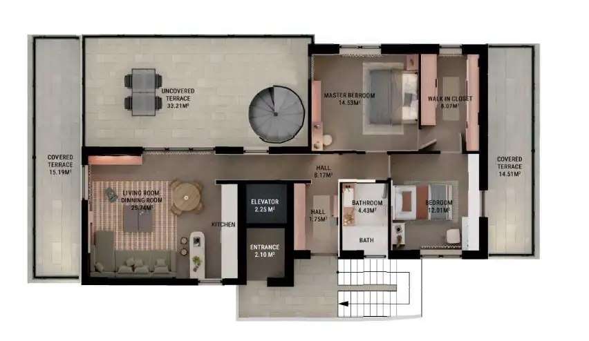 Zagreb, Gračani – moderan trosoban stan s velikim terasama